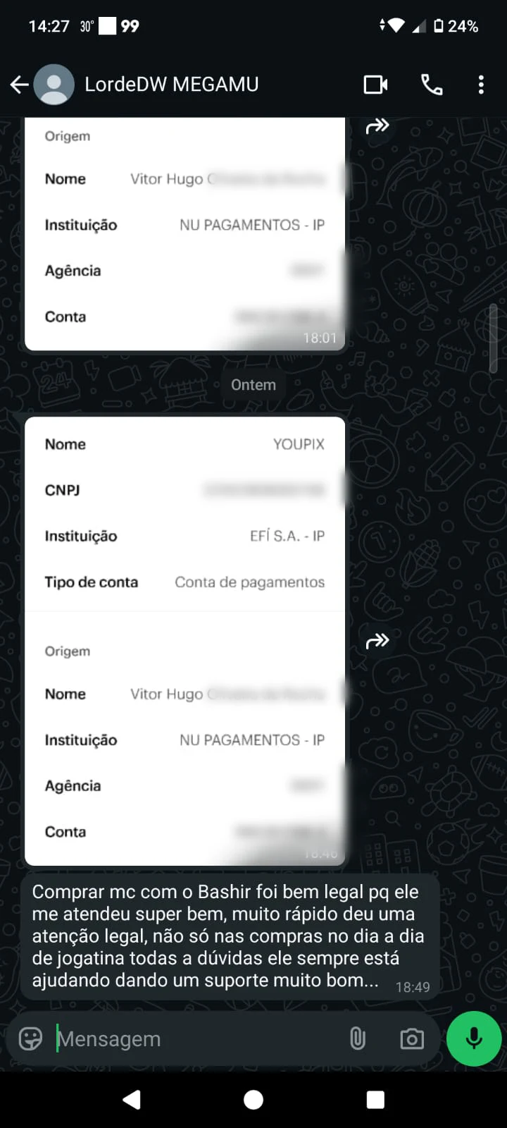 Depoimento de Vitor Hugo